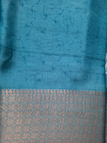 Light Blue Dola Silk Saree