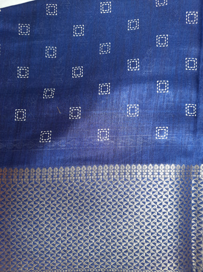 Dark Blue Binny Silk Saree