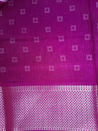 Purple Binny Silk Saree