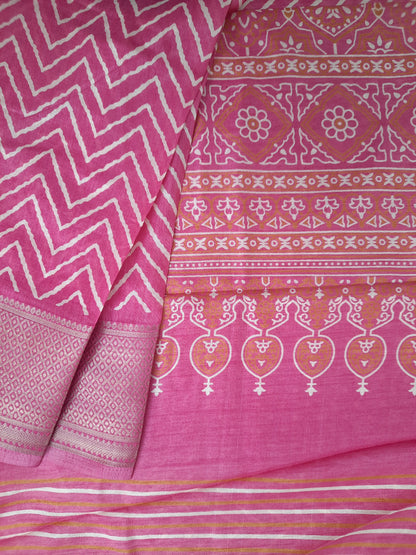 Pink Dola Silk Saree