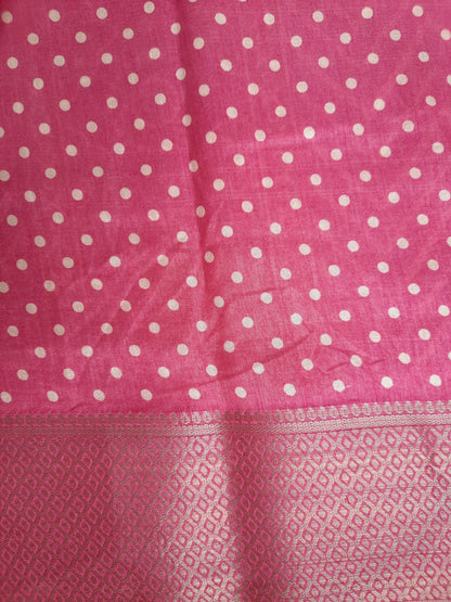 Pink Dola Silk Saree