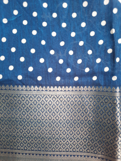 Blue Dola Silk Saree