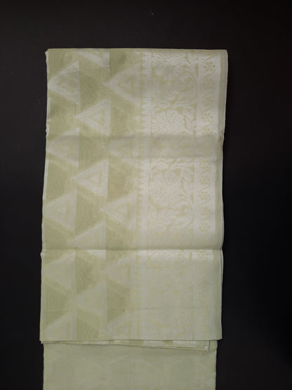 Pale Green Chanderi Cotton Saree