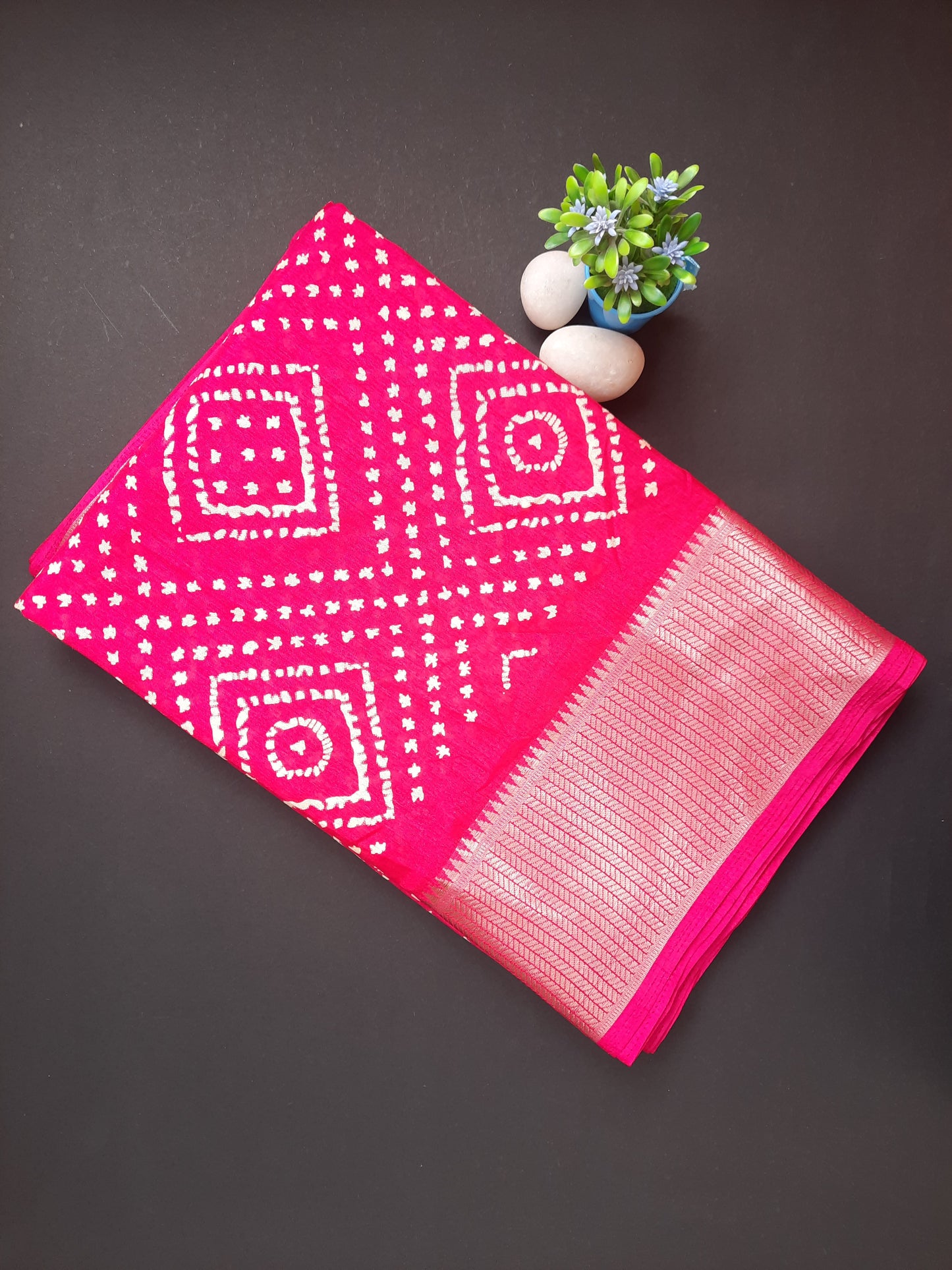 Pink Dola Silk Saree