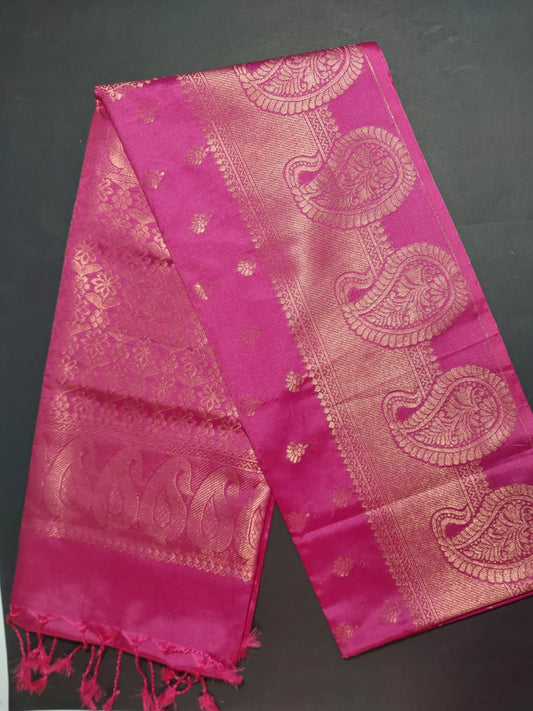 Dark Pink Fancy Semi Silk