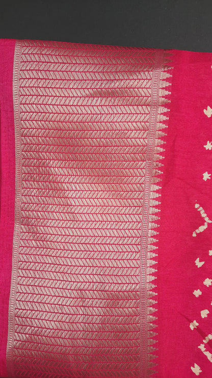 Pink Dola Silk Saree